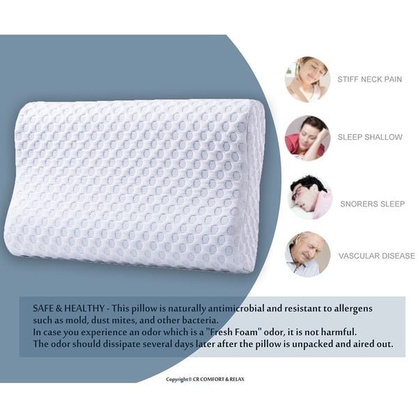Amazon Com Sealy Sealychill Gel Memory Foam Pillow Standard White Home Kitchen
