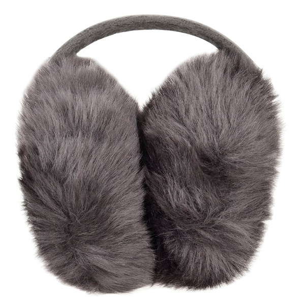 LEOPARD FAUX FUR HEAD BAND TURBAN EAR MUFF WARMER HAIRBAND