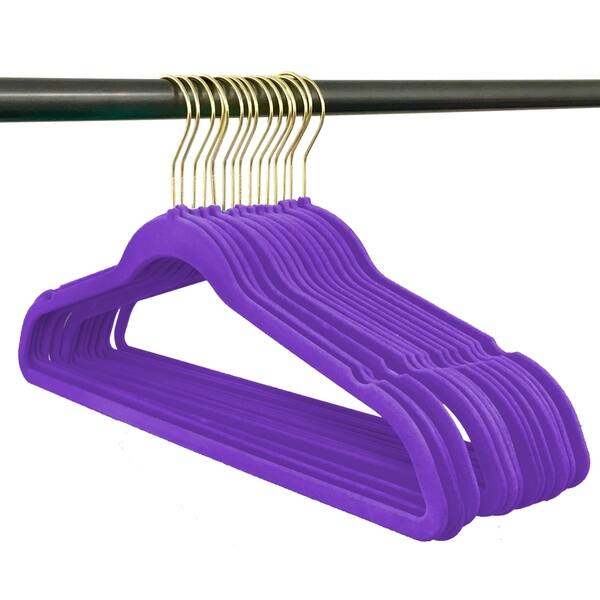 Shop Closet Complete Velvet Non Slip Hangers 50 Pack Set Free