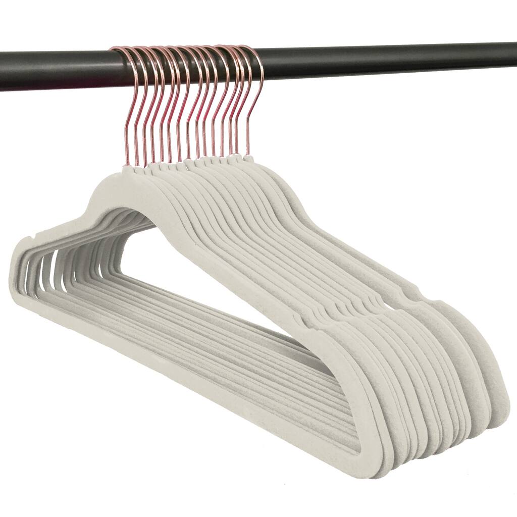 Closet Complete Velvet non slip Hangers - 50 pack Set