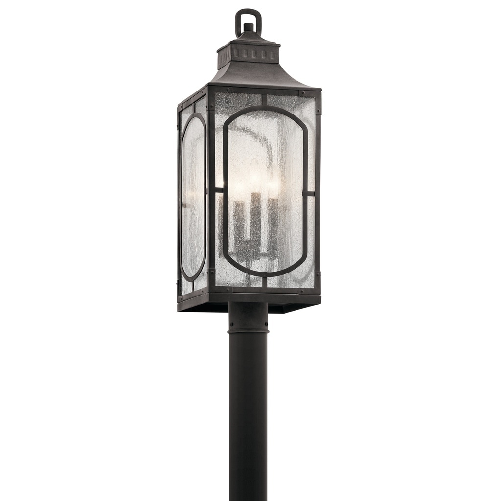 Kichler Lighting Bay Village Collection 4-light Weathered Zinc Outdoor Post Mount