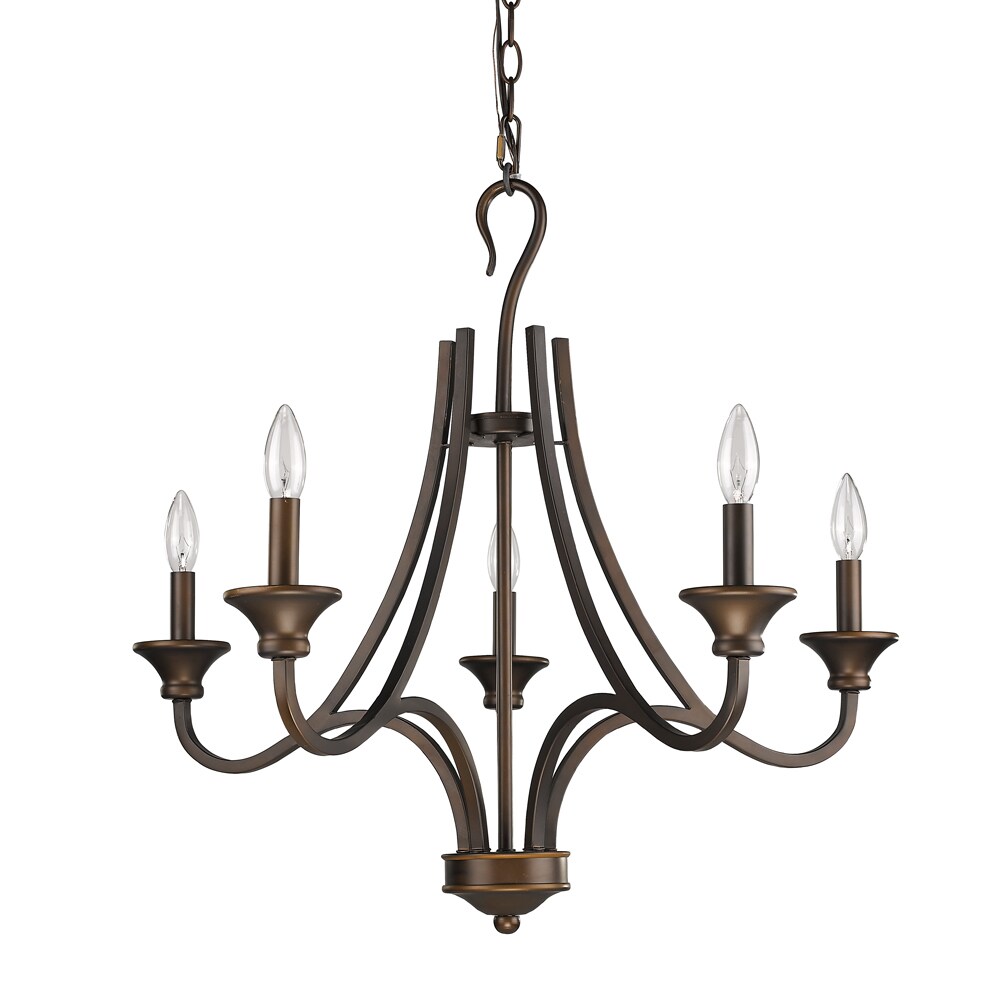 Acclaim Lighting Michelle Oil-rubbed Bronze Steel Indoor 5-Light Chandelier (5-Light, Oil Rubbed Bronze) - Chandeliers For Bedrooms by Overstock.com
