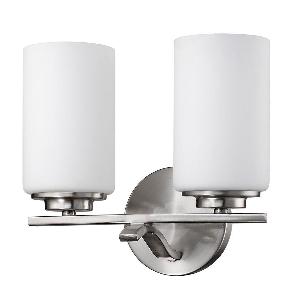 Poydras 2Light Satin Nickel Bath/Vanity Fixture Satin Nickel