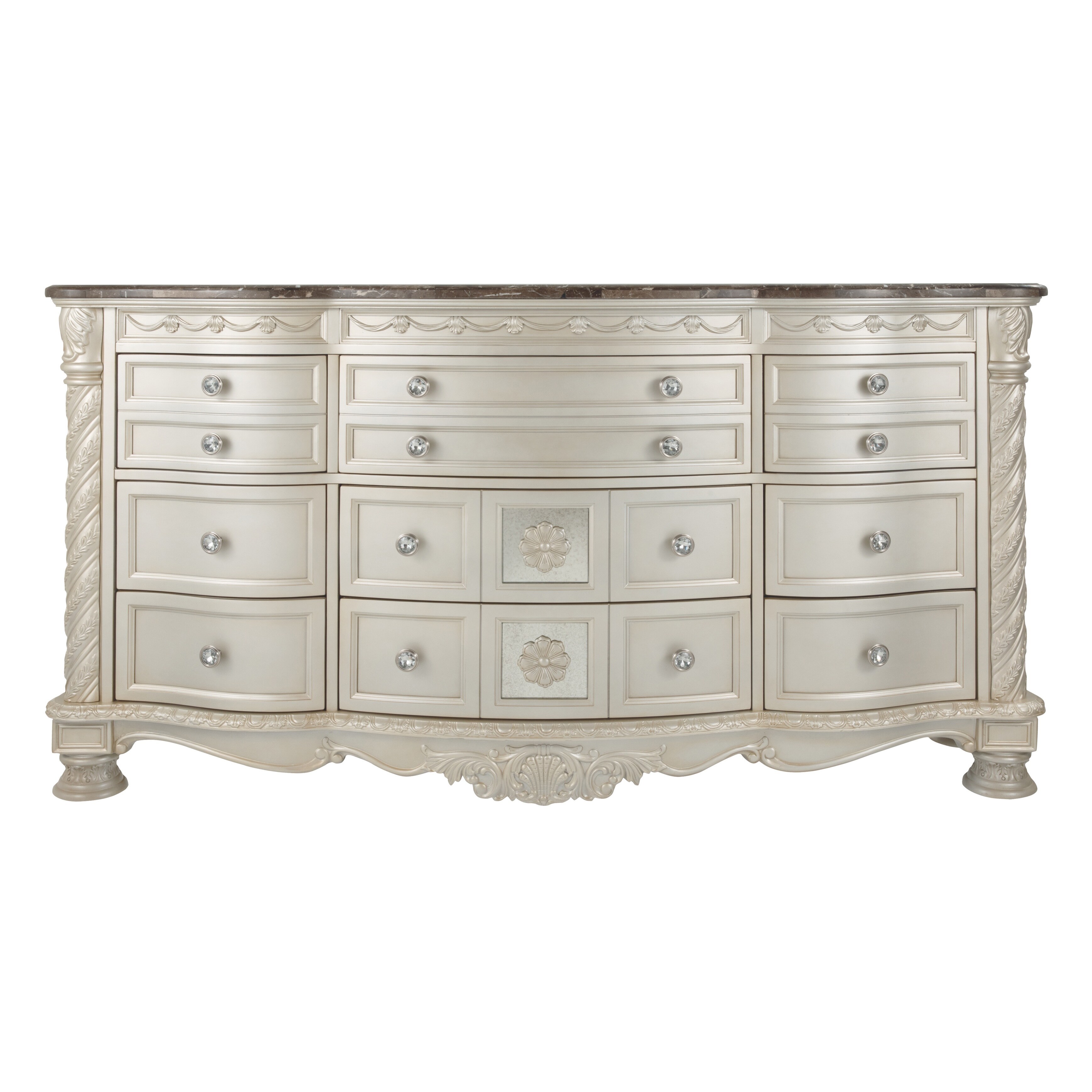 Shop Gracewood Hollow Bhatt Pearl And Silvertone 12 Drawer Dresser