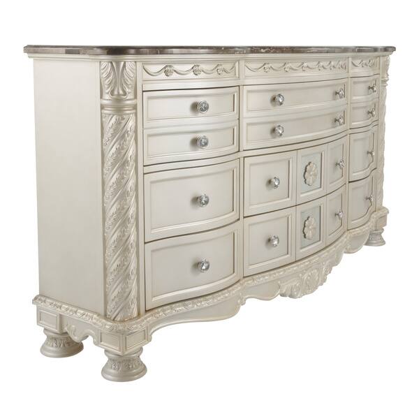Shop Gracewood Hollow Bhatt Pearl And Silvertone 12 Drawer Dresser