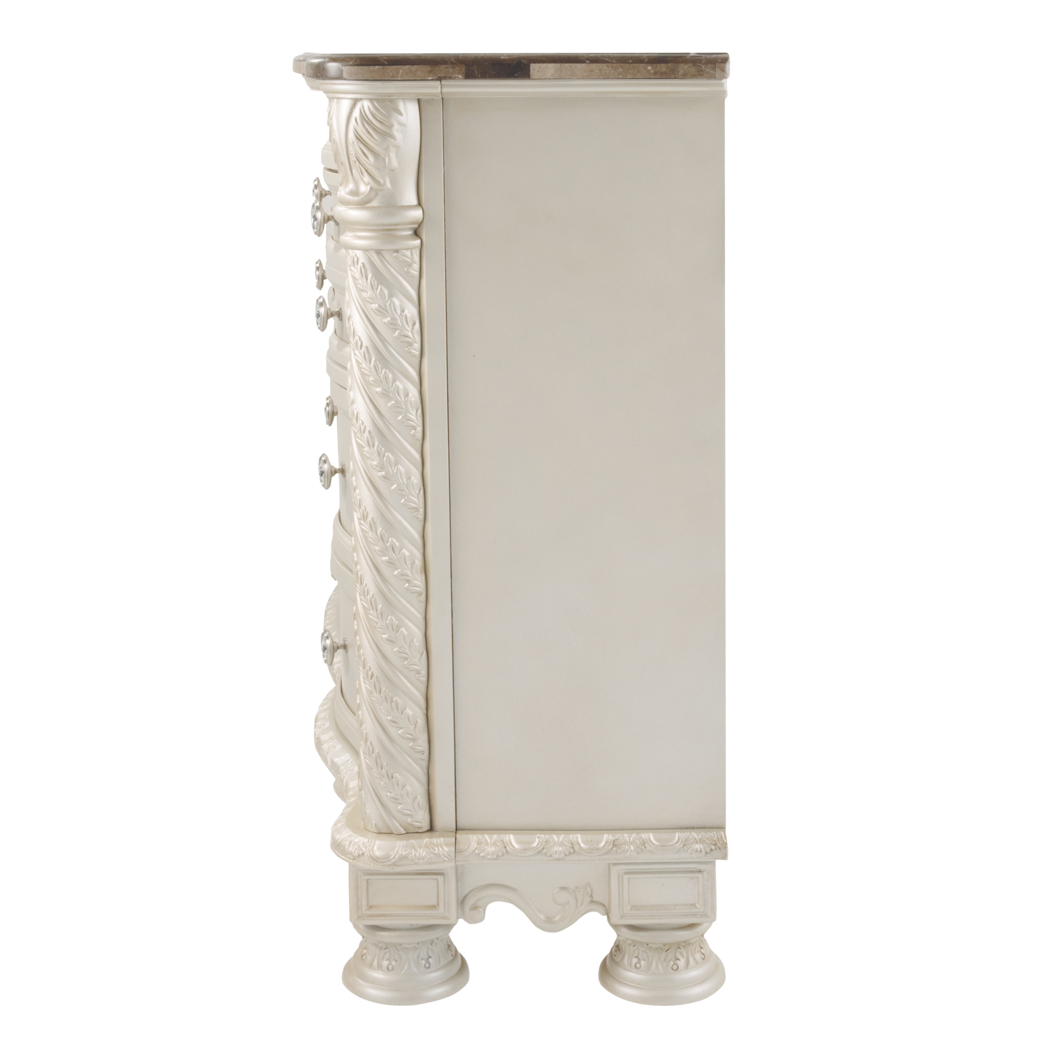 cassimore pearl silver dresser Cassimore 4pc Sleigh Bedroom Set in Pearl Silver