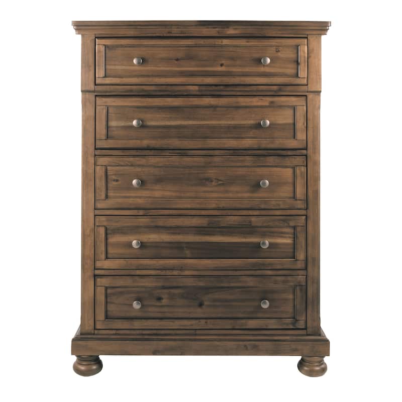 Flynnter Medium Brown 5-drawer Chest