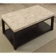 preview thumbnail 2 of 7, Furniture of America Della Traditional Dark Walnut 48-inch Coffee Table