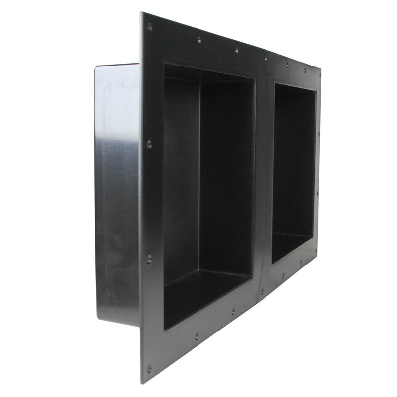 SHOWER CUBE Ready For Tile Waterproof Leakproof 32" x 16" Double Bathroom Recessed Dual Shelf Niche Organizer Storage