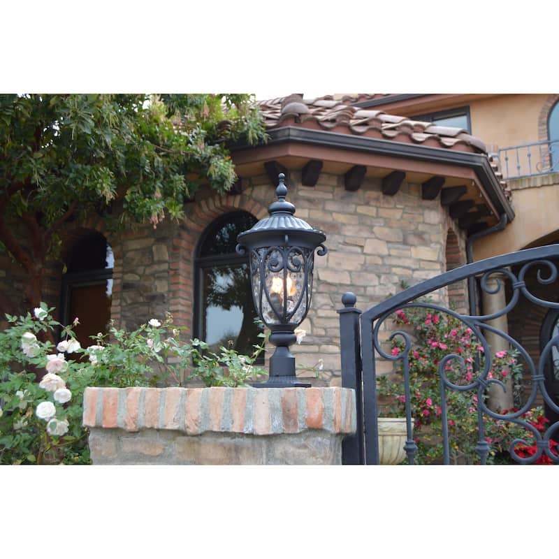 AA Warehousing Hailee 3 Light Exterior light in Matte Black Finish