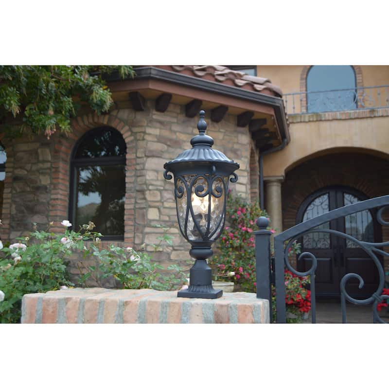 AA Warehousing Hailee 3 Light Exterior light in Matte Black Finish