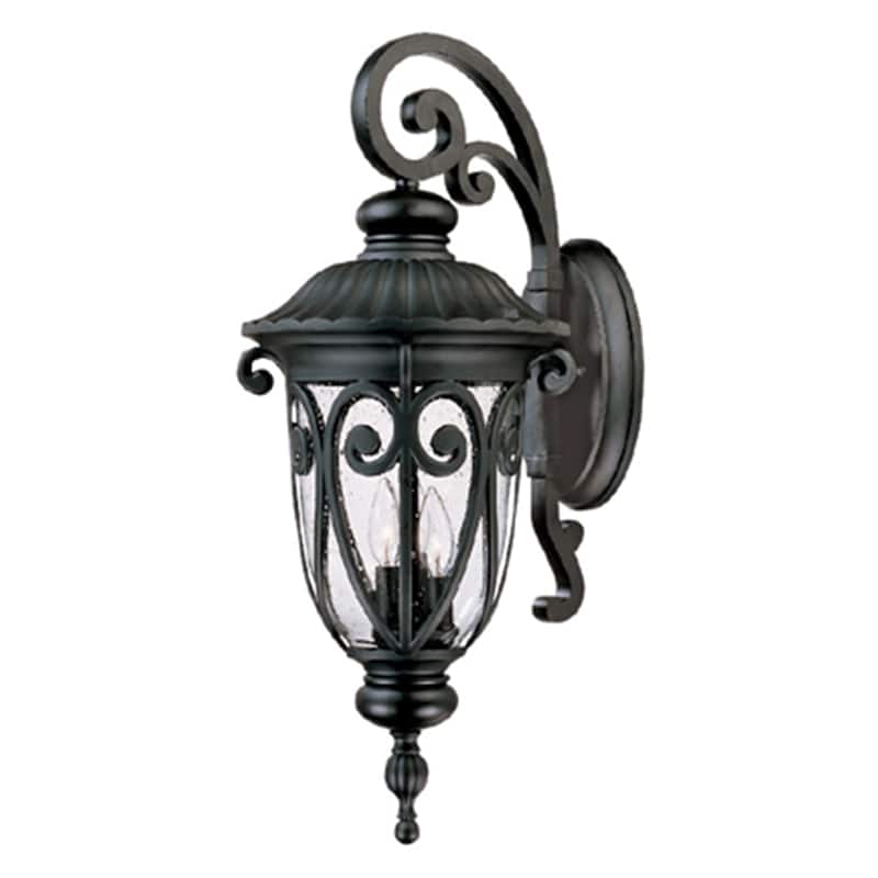 AA Warehousing Hailee 3- Light Exterior light in Matte Black Finish