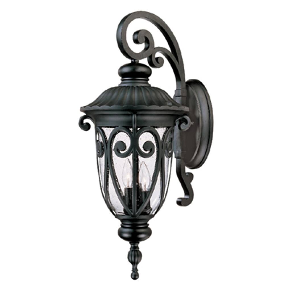 AA Warehousing Hailee 3- Light Exterior light in Matte Black Finish