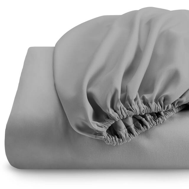 Bare Home Deep Pocket Fitted Sheet & Pillowcase Set, Hypoallergenic