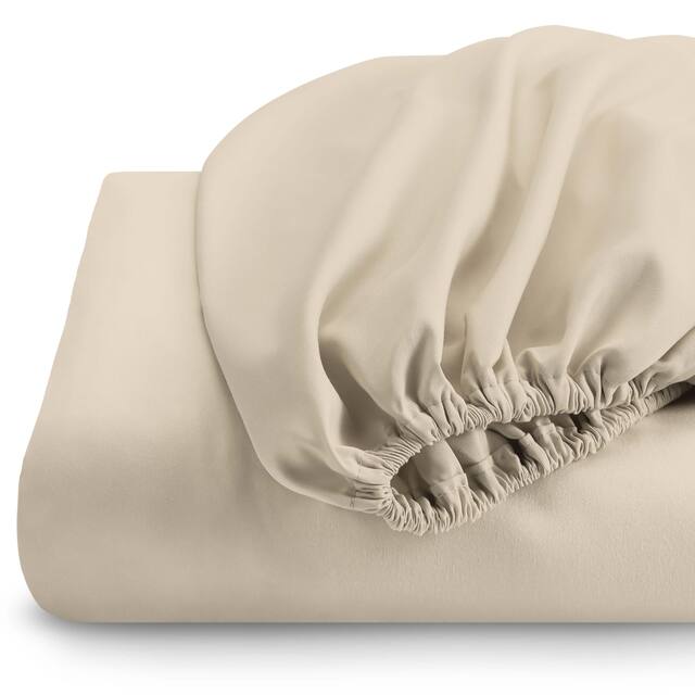 Bare Home Deep Pocket Fitted Sheet & Pillowcase Set, Hypoallergenic