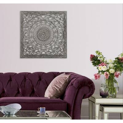 24" Antique Grey Solaris Fourteen Wall Art