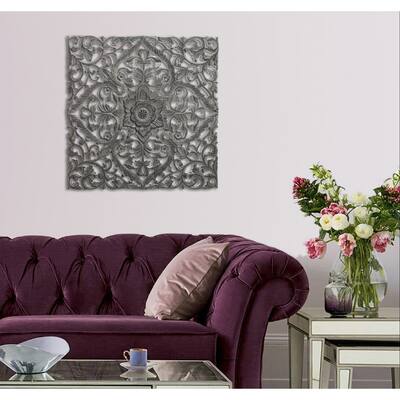 30" Antique Grey Solaris Eighteen Wall Art