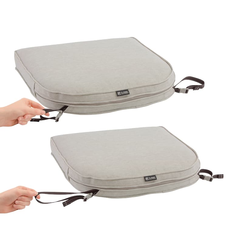 Montlake FadeSafe Contoured Patio Dining Seat Cushion-20"Lx20"Wx2"H