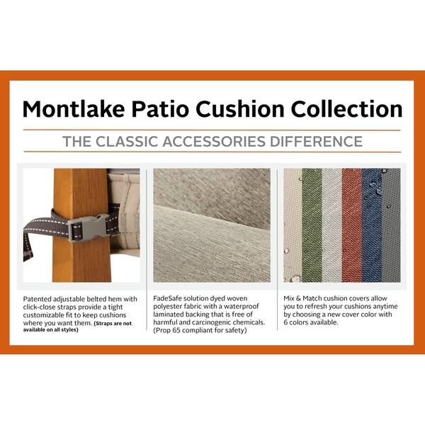 Shop Montlake Fadesafe Patio Bench Settee Cushion 48 W X 18 D X