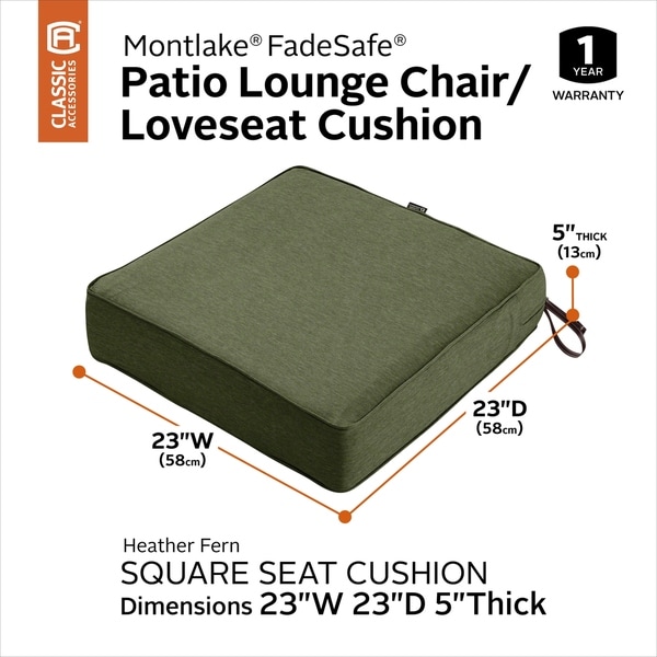 Classic Accessories Montlake Water-Resistant 23 x 23 x 5 Inch