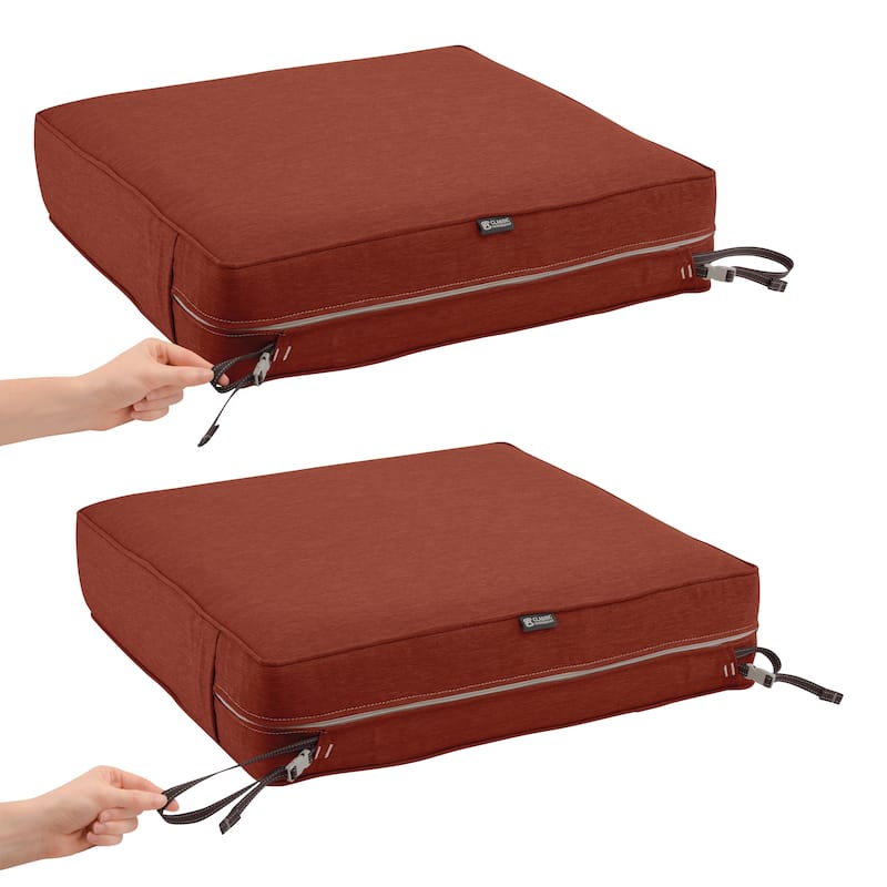 Classic Accessories Montlake Water-Resistant 23 x 23 x 5 Inch Patio Seat Cushion