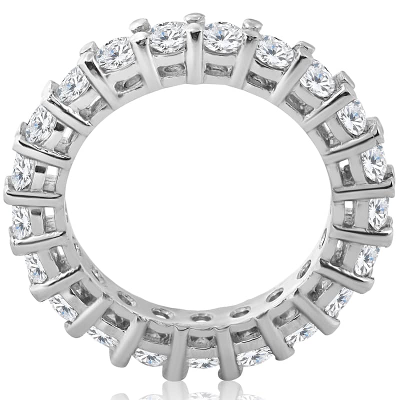 Pompeii3 2 3/8 cttw 14K White Gold Round Shared Prong Diamond Eternity Ring - White H-I