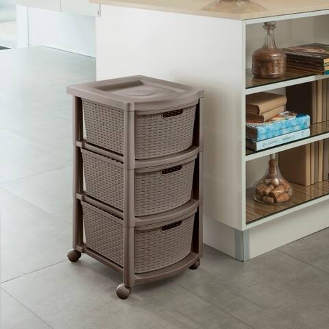 Rimax Three Drawer Rolling Cart