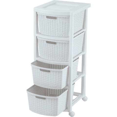 Rimax Four Drawer Rolling Cart