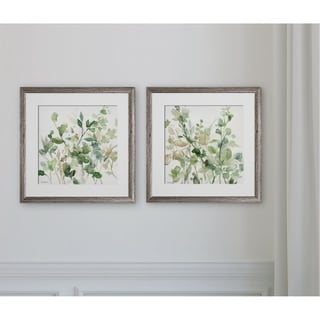 Botanical Study Leaf Berry Flower Wall Art Gold Frame Set Of 6 ~ Uttermost  33651