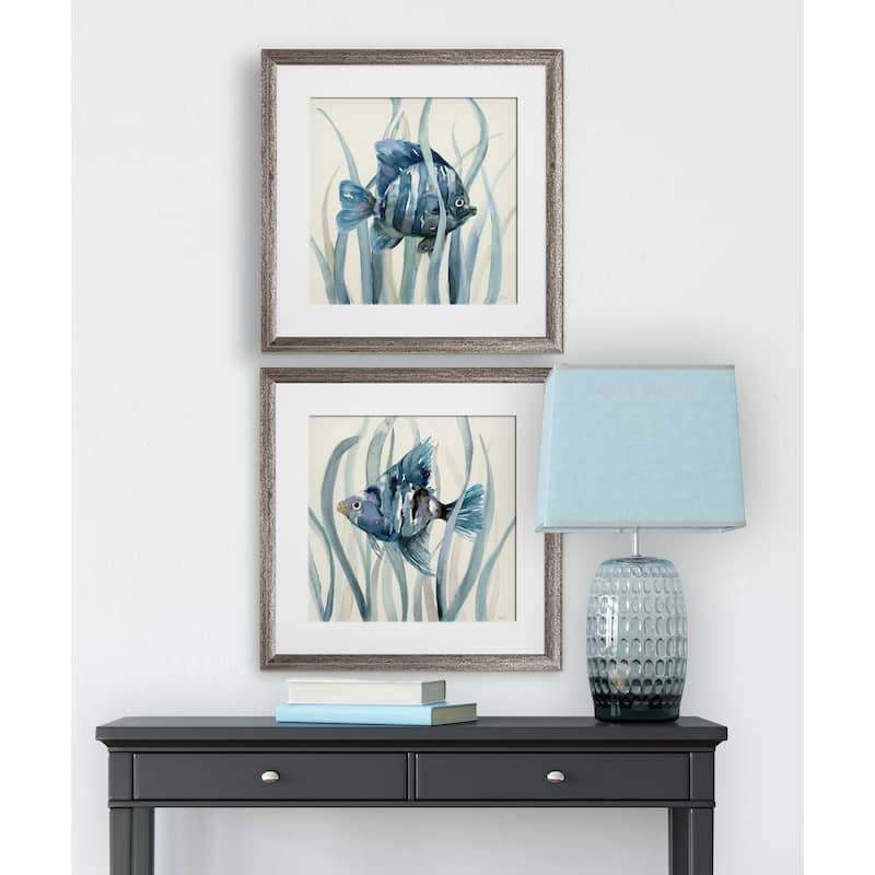 Fish in Seagrass I -2 Piece Set