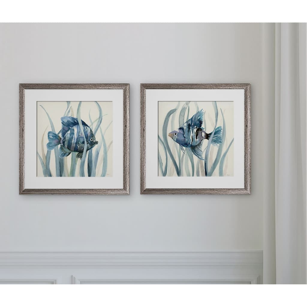 Fish in Seagrass I -2 Piece Set