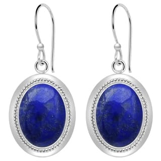 Lapis Blue Earrings Find Great Jewelry Deals Ping At Orchid Jewelry 925 Sterling Silver 14 00 Carat Lapis Lazuli Cabochon Earrings