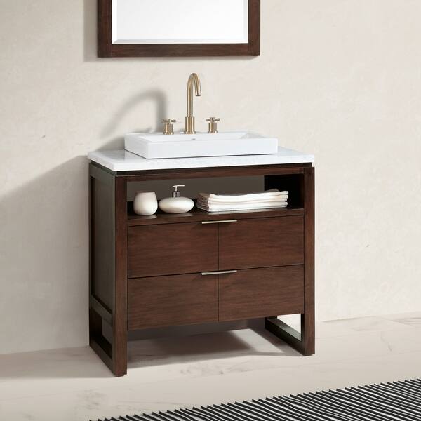 Avanity Giselle 33-in Natural walnut finish Bathroom Vanity Cabinet Avanity Giselle 33-in Natural walnut finish Bathroom Vanity Cabinet