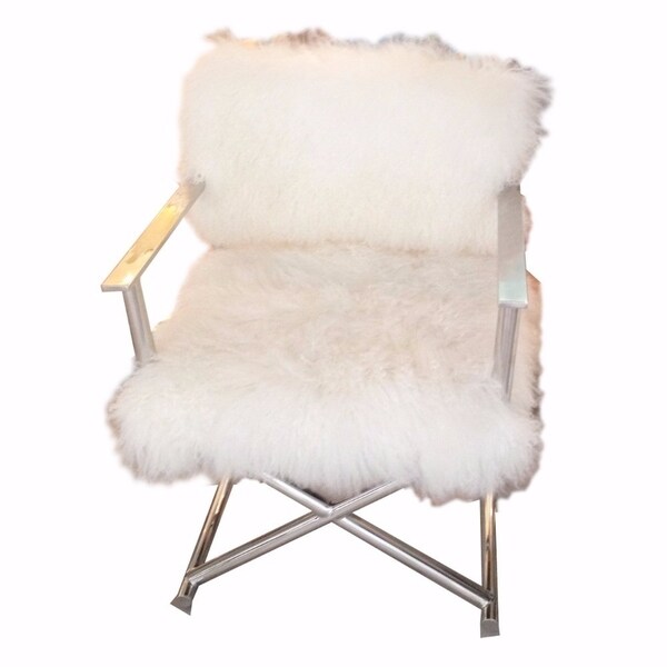 Fluffy discount directors chair