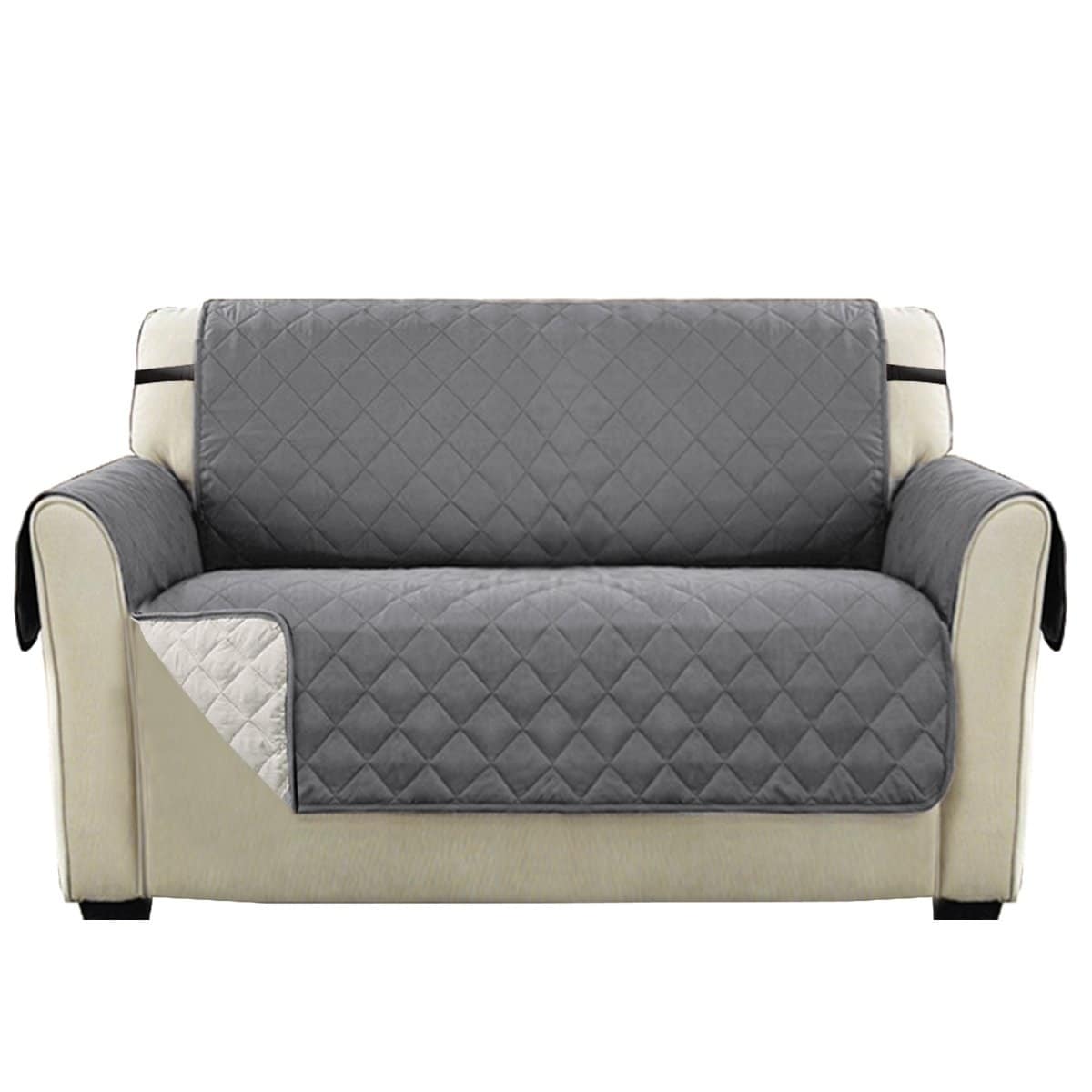 H.VERSAILTEX Loveseat Covers Loveseat Slipcover Reversible Quilted Furniture for 