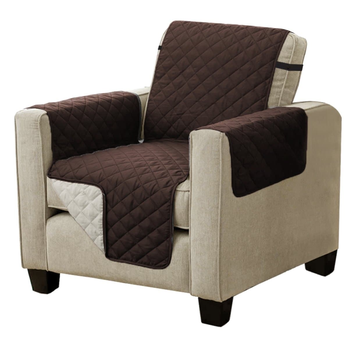 Brown H Versailtex Recliner Cover Deluxe Non-Slip Chair Furniture