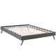preview thumbnail 15 of 18, Loryn Upholstered Queen Platform Bed Frame with Wood Slat Support