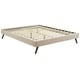 preview thumbnail 12 of 18, Loryn Upholstered Queen Platform Bed Frame with Wood Slat Support Beige
