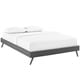 preview thumbnail 5 of 18, Loryn Upholstered Queen Platform Bed Frame with Wood Slat Support