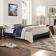 preview thumbnail 2 of 18, Loryn Upholstered Queen Platform Bed Frame with Wood Slat Support Azure