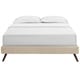 preview thumbnail 14 of 18, Loryn Upholstered Queen Platform Bed Frame with Wood Slat Support