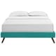 preview thumbnail 18 of 18, Loryn Upholstered Queen Platform Bed Frame with Wood Slat Support