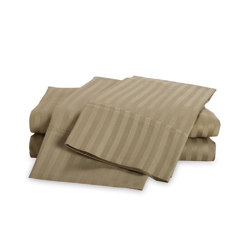 Kotter Home 400 Thread Count Long Staple Striped Cotton Bed Sheet Set