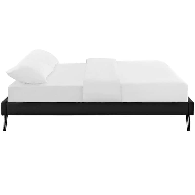Loryn Full Bed Frame with Round Splayed Legs