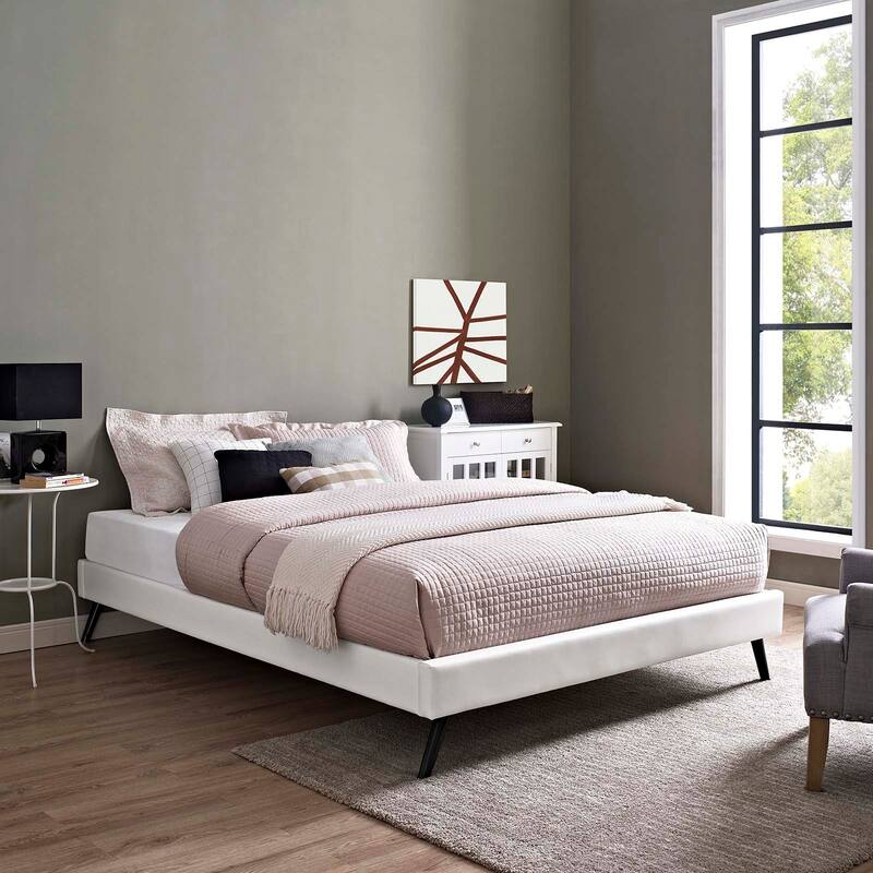 Loryn Queen Bed Frame with Round Splayed Legs