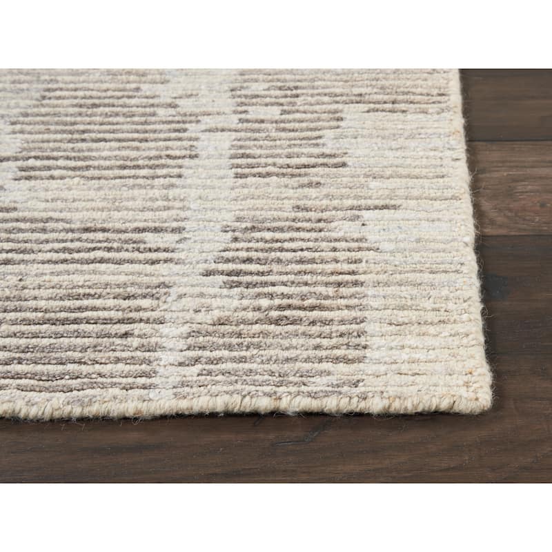 Nourison Ellora Contemporary Modern Abstract Linear Wool Area Rug
