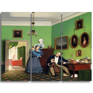 Design Art 'Wilhelm Bendz - The Waagepetersen Family' Canvas Art Print ...