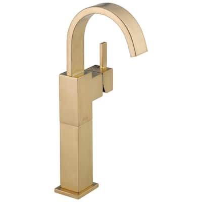 Delta Vero Single Handle Vessel Lavatory Faucet 753LF-CZ Champagne Bronze