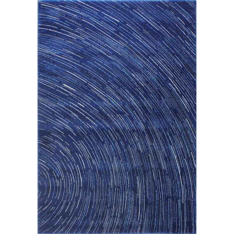 Bashian Nala Blue Abstract Modern Graphic Area Rug