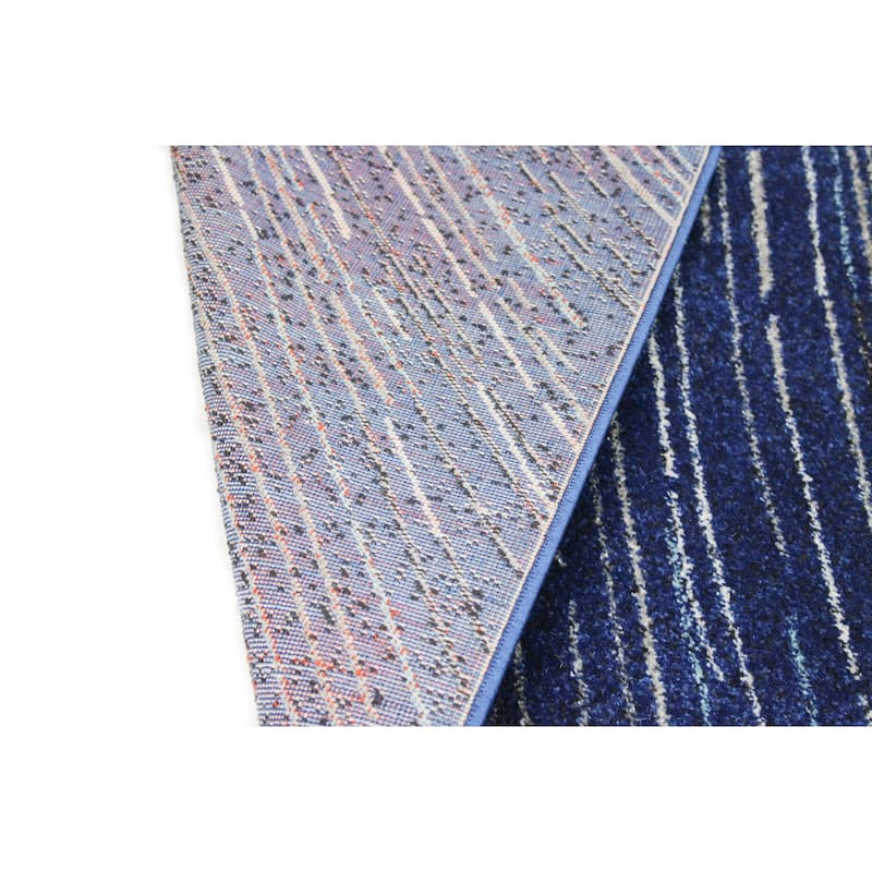 Bashian Nala Blue Abstract Modern Graphic Area Rug